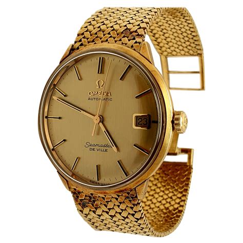 omega mens watches gold|vintage omega men's gold watches.